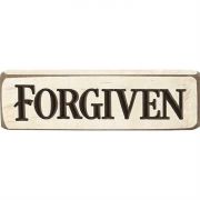 Tabletop Sign 6 Inch Forgiven Pack of 4