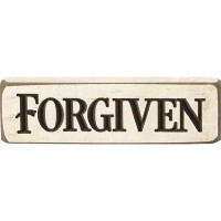4pk -Tabletop Sign 6 Inch Forgiven Pack of 4