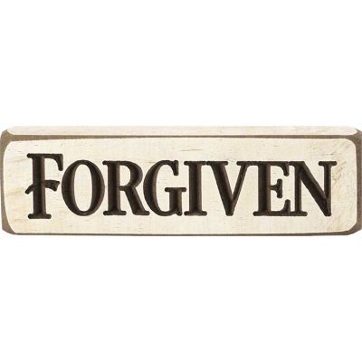 Tabletop Sign 6 Inch Forgiven Pack of 4 - 603799545402 - HWH0692