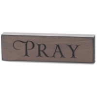 4pk -Tabletop Sign 6 Inch Pray Pack of 4