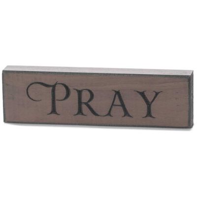 Tabletop Sign 6 Inch Pray Pack of 4 - 603799514576 - HWH0686