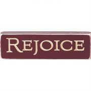 Tabletop Sign 6 Inch Rejoice Pack of 4