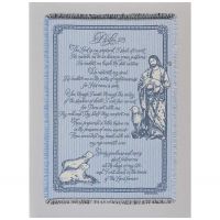Throw Blanket 48 x 68" Double Layer Cotton, 23rd Psalm