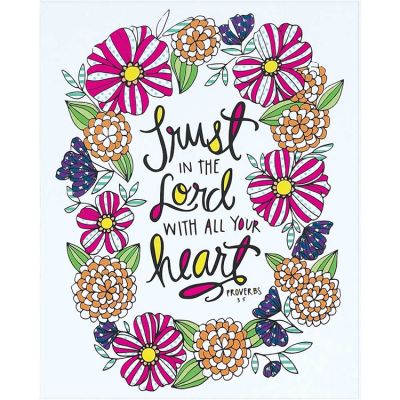 Trust In The Lord Proverbs 3:5 Wall Plaque (Pack of 2) - 603799229395 - PLK810-203