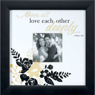 Wall Art Above All Love Black Frame Photo Opening 4 x4in. - 603799583176 - 20B-1010-415