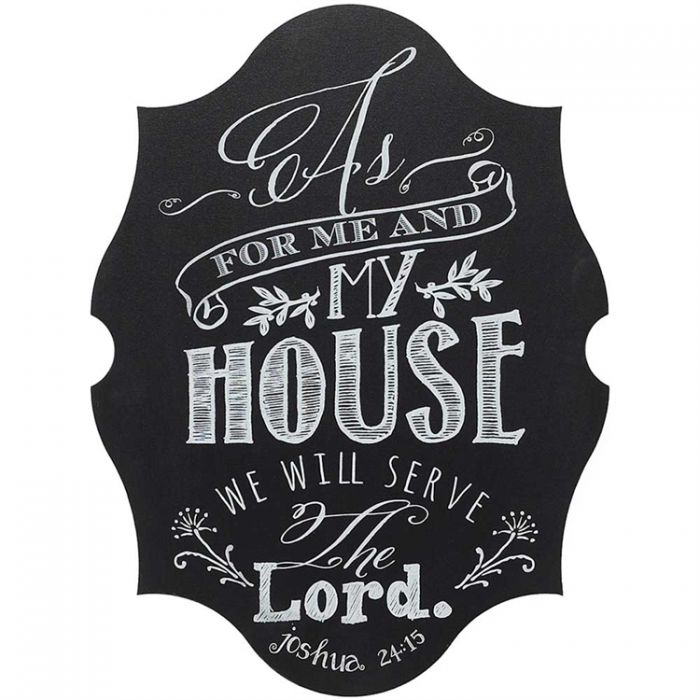 Fine Art Prints Posters Wall Chalkboard As For Me - As For Me And My House We Will Serve The Lord Wall Art