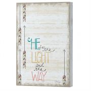 Wall Plaque He Is The Light And the way Lorilynn Simms (Pack of 2)