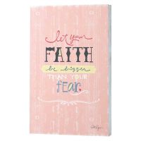 Wall Plaque MDF let Your Faith Be Bigger Than Your Fear