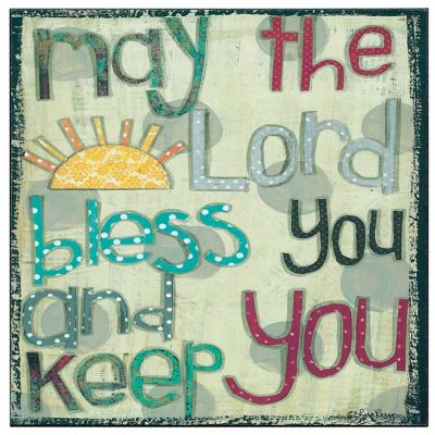Wall Plaque MDF May the Lord Bless & Keep You - 603799587457 - PLK1212-1764