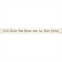 Wall Sign 48 Inch God Bless This Home & All Who Enter
