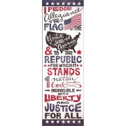 Wood Wall Plaque I Pledge Of Allegiance To the Flag