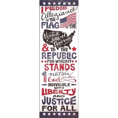 Wood Wall Plaque I Pledge Of Allegiance To the Flag - 603799112505 - PLK1236-1954