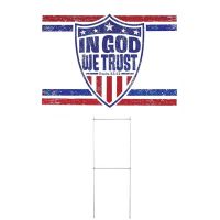 Yard Sign In God We Trust (Pack of 3)