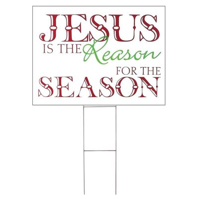 Yard Sign Jesus Is The Reason (Pack of 3) - 603799545112 - CHSIGN-503