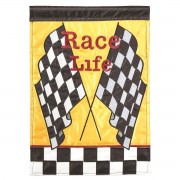 2pk -Flag Race Life Polyester 29x42 - (Pack of 2)