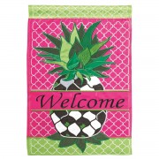 2pk -Flag Whimsy Pineapple Polyester 29x42 - (Pack of 2)