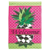 2pk -Flag Whimsy Pineapple Polyester 29x42 - (Pack of 2)