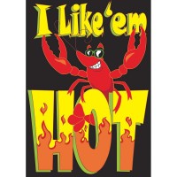2pk -Flag I Like Em Hot Polyester 29x42 - (Pack of 2)