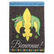 2pk -Flag Bienvenue Alligator Polyester 29x42 - (Pack of 2) 2pk -Flag Bienvenue Alligator Polyester 29x42 - (Pack of 2)