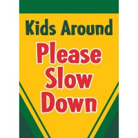 2pk -Flag Please Slow Down Polyester 29x42 - (Pack of 2)