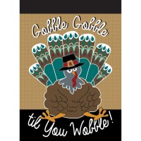 2pk -Flag Turkey Burlap Polyester 29x42 - (Pack of 2)