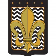 2pk -Flag Black Gold Chevron Polyester 29x42 - (Pack of 2) 2pk -Flag Black Gold Chevron Polyester 29x42 - (Pack of 2)