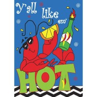 2pk -Flag Yall Like Em Hot Polyester 29x42 - (Pack of 2)
