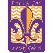 2pk -Flag Purple Gold Are My Colors 29x42 - (Pack of 2)