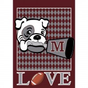 2pk -Flag Love Bulldogs Polyester 29x42 - (Pack of 2)