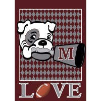 2pk -Flag Love Bulldogs Polyester 29x42 - (Pack of 2)