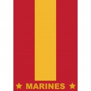 2pk -Flag Thin Line Marines Polyester 29x42 - (Pack of 2) 2pk -Flag Thin Line Marines Polyester 29x42 - (Pack of 2)