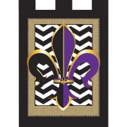 2pk -Flag Chevron Fleur-De-Lis 29x42 - (Pack of 2)