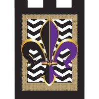 2pk -Flag Chevron Fleur-De-Lis 29x42 - (Pack of 2)
