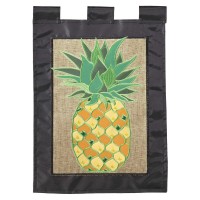 2pk -Flag Pineapple Burlap Polyester 29x42 - (Pack of 2)