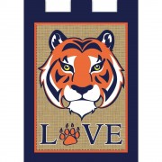 2pk -Flag Love Orange Blue Polyester 29x42 - (Pack of 2)