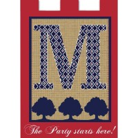 2pk -Flag Party Starts Here Polyester 29x42 - (Pack of 2)