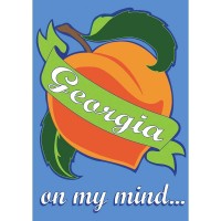 2pk -Flag Georgia On My Mind Polyester 13x18 - (Pack of 2)