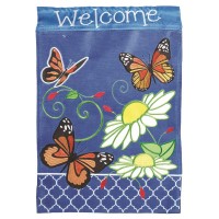 2pk -Flag Butterfly Trio Polyester 13x18 - (Pack of 2)