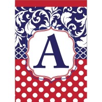 2pk -Flag Monogram-A Red White Blue 13x18 - (Pack of 2) 2pk -Flag Monogram-A Red White Blue 13x18 - (Pack of 2)