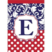 2pk -Flag Monogram-E Red White Blue 13x18 - (Pack of 2) 2pk -Flag Monogram-E Red White Blue 13x18 - (Pack of 2)
