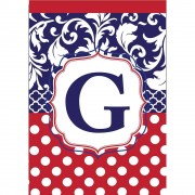 2pk -Flag Monogram-G Red White Blue 13x18 - (Pack of 2) 2pk -Flag Monogram-G Red White Blue 13x18 - (Pack of 2)