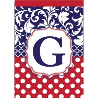 2pk -Flag Monogram-G Red White Blue 13x18 - (Pack of 2) 2pk -Flag Monogram-G Red White Blue 13x18 - (Pack of 2)