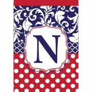 2pk -Flag Monogram-N Red White Blue 13x18 - (Pack of 2) 2pk -Flag Monogram-N Red White Blue 13x18 - (Pack of 2)