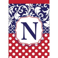 2pk -Flag Monogram-N Red White Blue 13x18 - (Pack of 2) 2pk -Flag Monogram-N Red White Blue 13x18 - (Pack of 2)