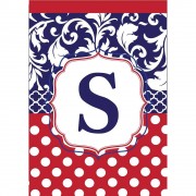 2pk -Flag Monogram-S Red White Blue 13x18 - (Pack of 2) 2pk -Flag Monogram-S Red White Blue 13x18 - (Pack of 2)