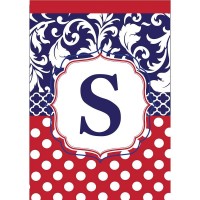 2pk -Flag Monogram-S Red White Blue 13x18 - (Pack of 2) 2pk -Flag Monogram-S Red White Blue 13x18 - (Pack of 2)