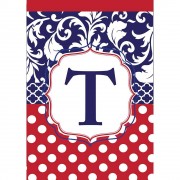 2pk -Flag Monogram-T Red White Blue 13x18 - (Pack of 2) 2pk -Flag Monogram-T Red White Blue 13x18 - (Pack of 2)