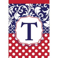 2pk -Flag Monogram-T Red White Blue 13x18 - (Pack of 2) 2pk -Flag Monogram-T Red White Blue 13x18 - (Pack of 2)