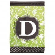 2pk -Flag Monogram-D Green Black 13x18 - (Pack of 2) 2pk -Flag Monogram-D Green Black 13x18 - (Pack of 2)