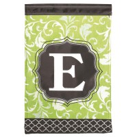 2pk -Flag Monogram-E Green Black 13x18 - (Pack of 2) 2pk -Flag Monogram-E Green Black 13x18 - (Pack of 2)